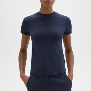 THEORY Navy Blue Tiny Tee S